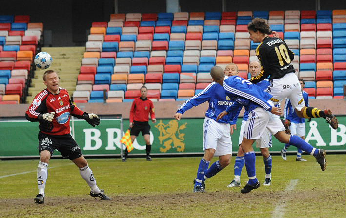 Saturday 28 March 2009, kl 13:00  AIK - GIF Sundsvall 4-1 (2-1)  Råsunda Fotbollstadion, Solna