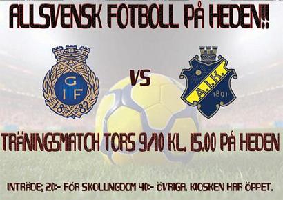 Thursday 9 October 2008, kl 15:00  Gefle IF - AIK 1-2 (0-1)  Hedens IP, Strömsberg