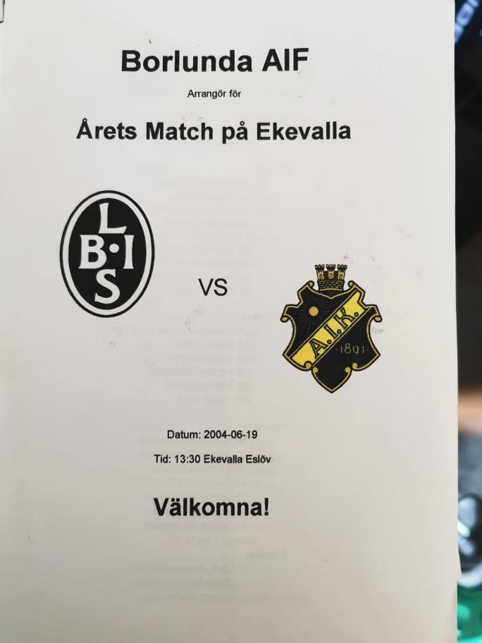 Saturday 19 June 2004, kl 13:30  Landskrona BoIS - AIK 3-2 (2-1)  Ekevalla IP, Eslöv